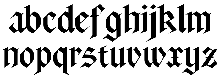 Tabor Sinfonia PERSONAL USE Regular Font LOWERCASE