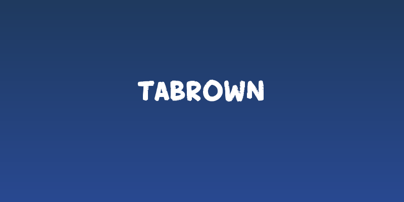 Tabrown Social Header