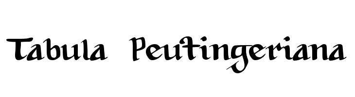 Tabula Peutingeriana  لخطوط تنزيل