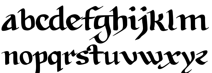 Tabula Peutingeriana Font LOWERCASE