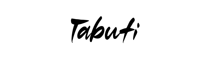 Tabuti  font caratteri gratis
