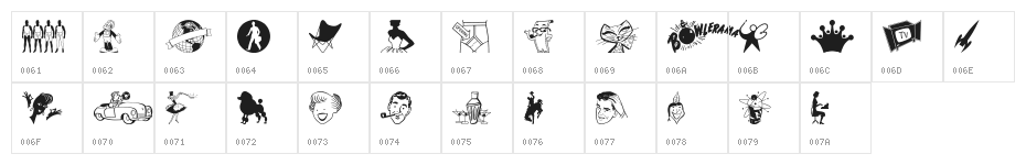TackODing Dingbat Character Map