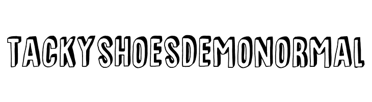 Tacky Shoes DEMO Normal  Descarca Fonturi Gratis
