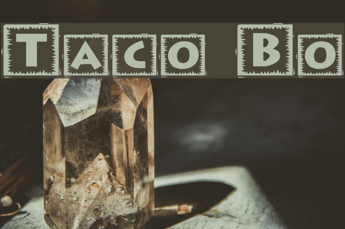 Taco Box Font examples