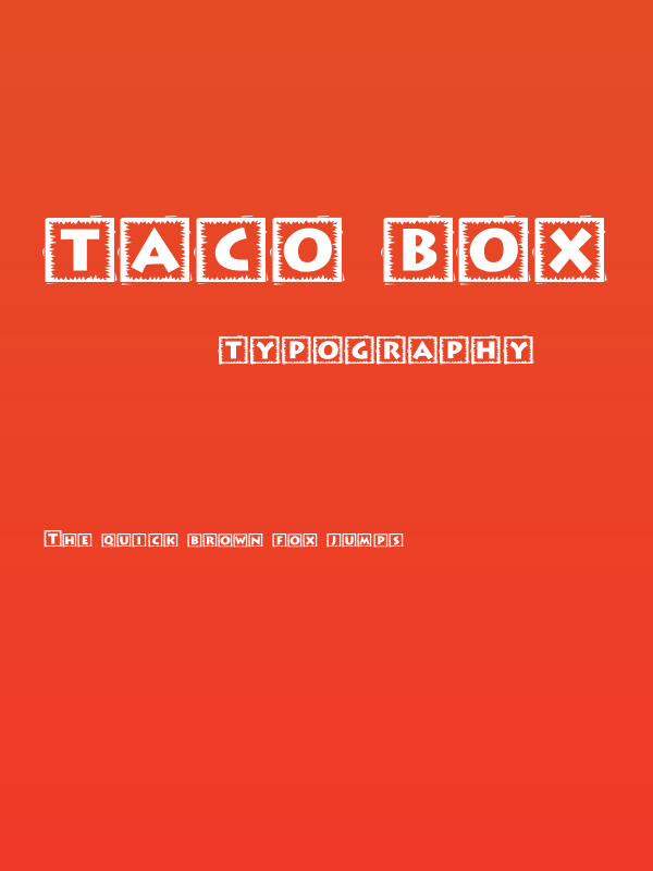 Taco Box Poster