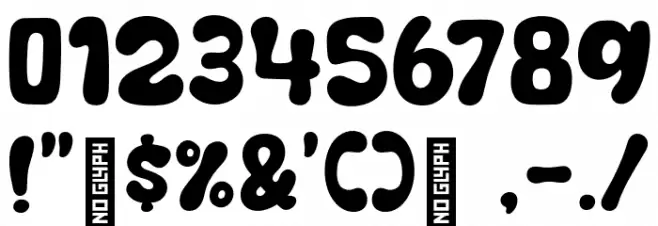 Taco Crispy Font OTHER CHARS