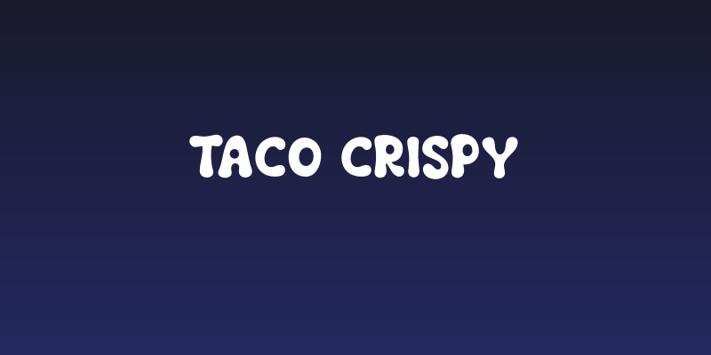 Taco Crispy Social Header