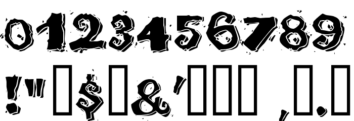 Taco Modern Font Alte caractere