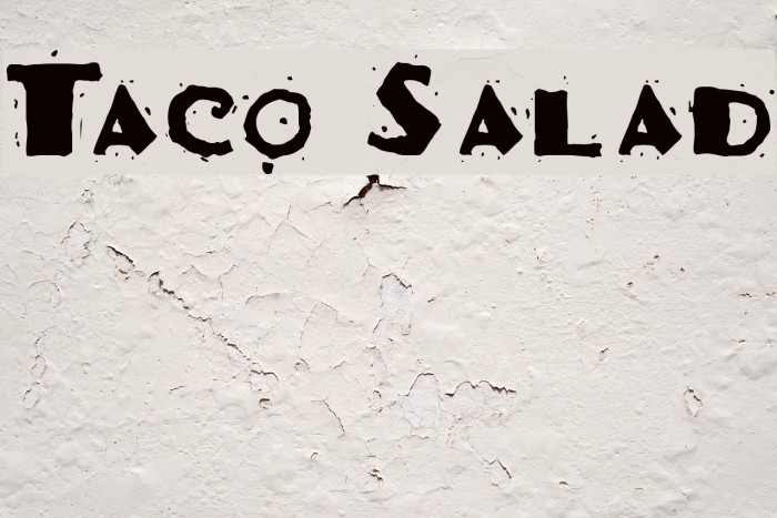 Taco Salad Font examples