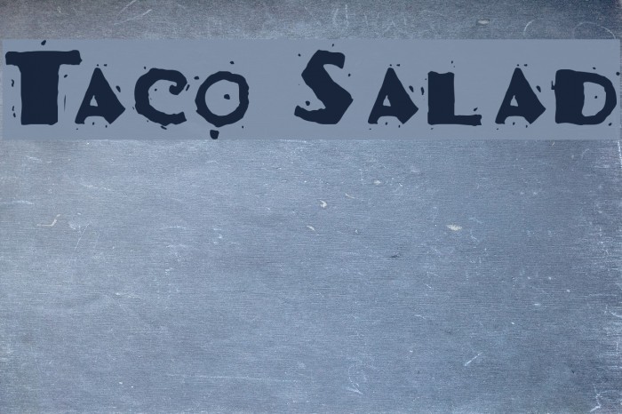 Taco Salad Font examples