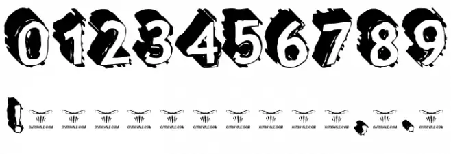 Taco Truck Militia Font OTHER CHARS