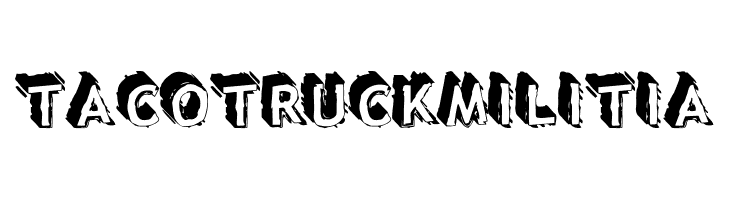 Taco Truck Militia Font
