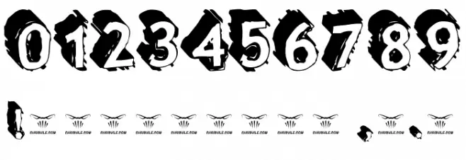 Taco Truck Militia Font OTHER CHARS