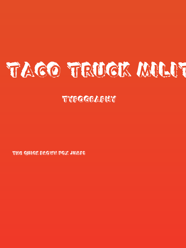Taco Truck Militia Poster