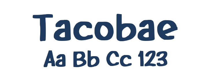 Tacobae Font Preview