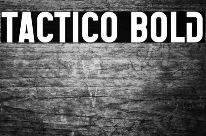 Tactico Bold Font examples