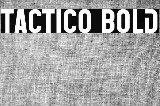 Tactico Bold Font examples