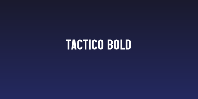 Tactico Bold Social Header