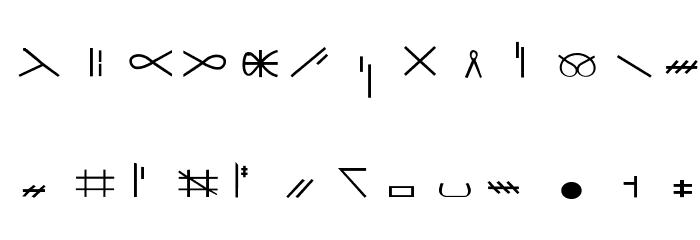 Tadaca Font LOWERCASE