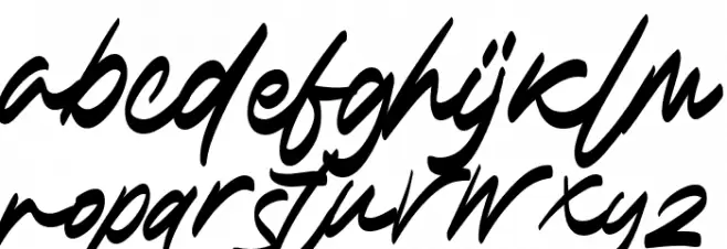 Tadcaster Font LOWERCASE