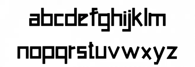 Tadeliji Schriftart Kleinbuchstaben