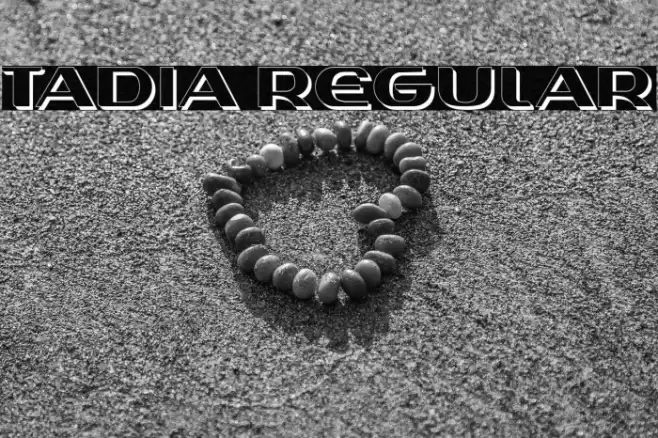 Tadia Regular Font examples
