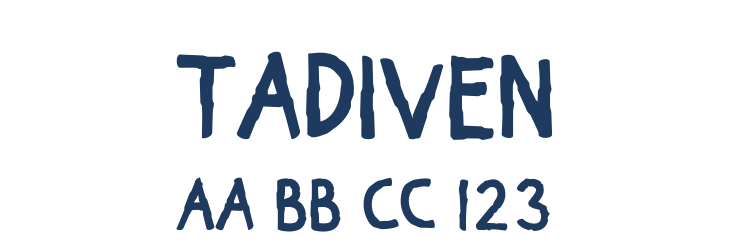 Tadiven Font Preview