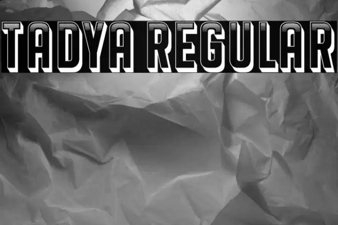 Tadya Regular Font examples