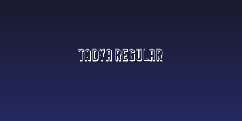 Tadya Regular Social Header