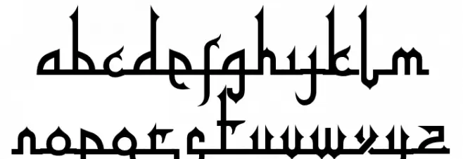 Tafakur Шрифта ВЕРХНИЙ