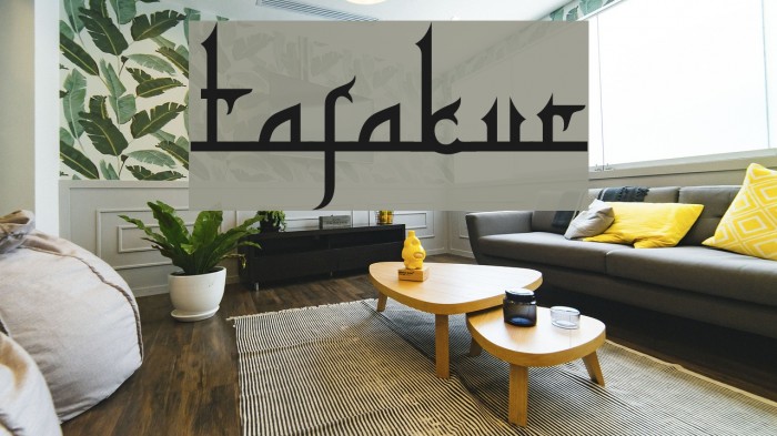 Tafakur Font examples
