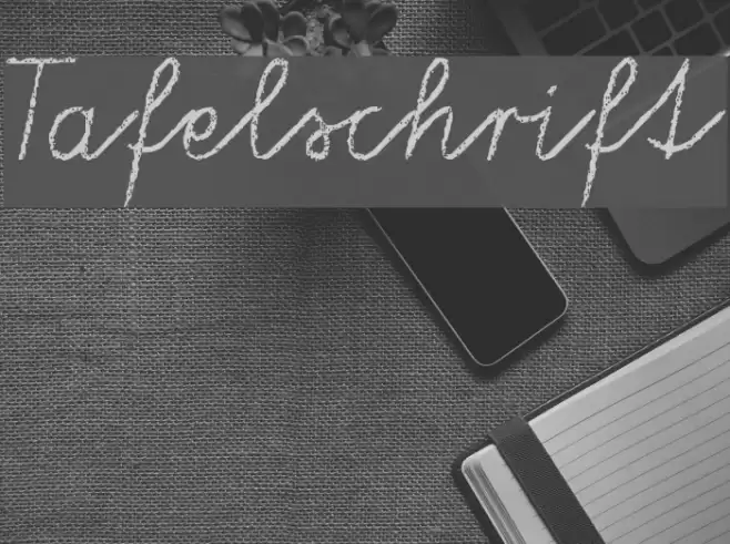 Tafelschrift Font examples