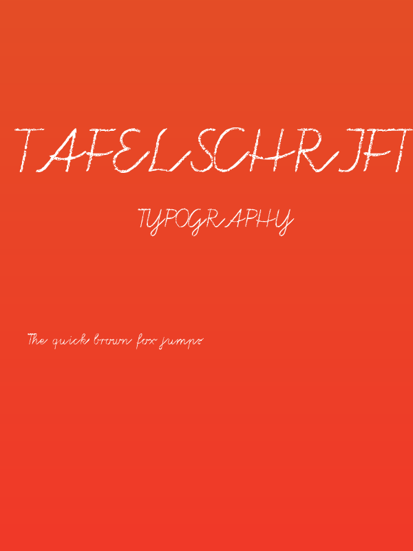 Tafelschrift Poster