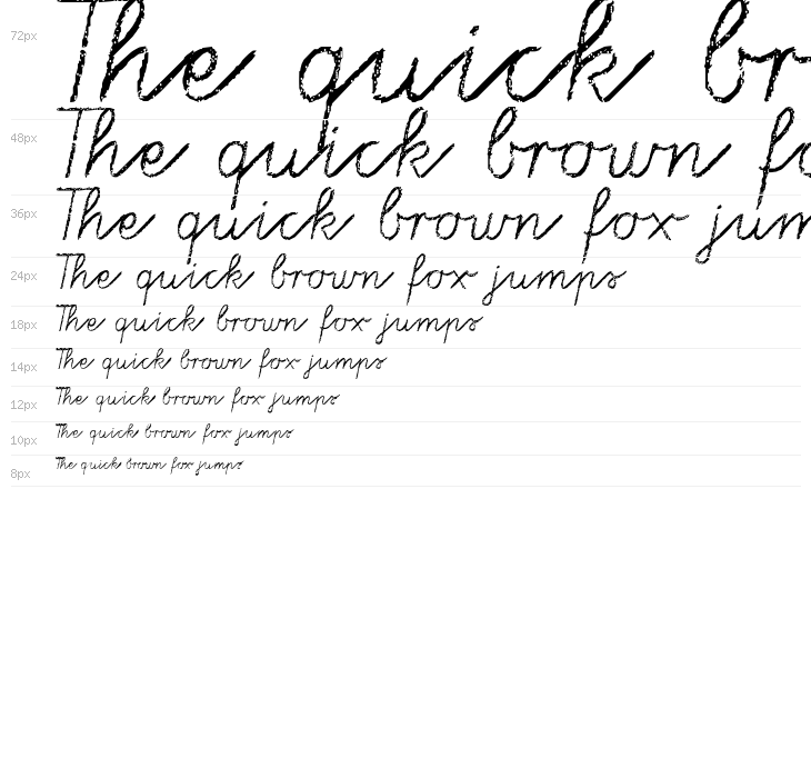 Tafelschrift Waterfall