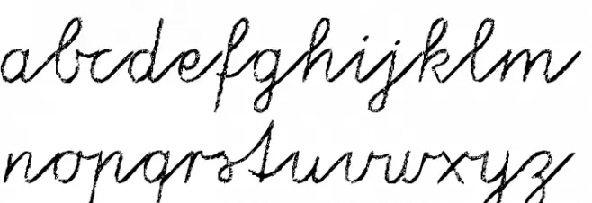 Tafelschrift Font LOWERCASE