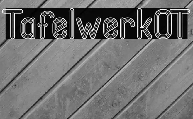TafelwerkOT Schriftart examples