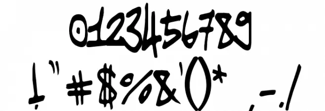 Tag It Yourself Font OTHER CHARS