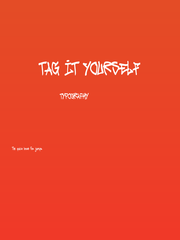 Tag It Yourself Poster