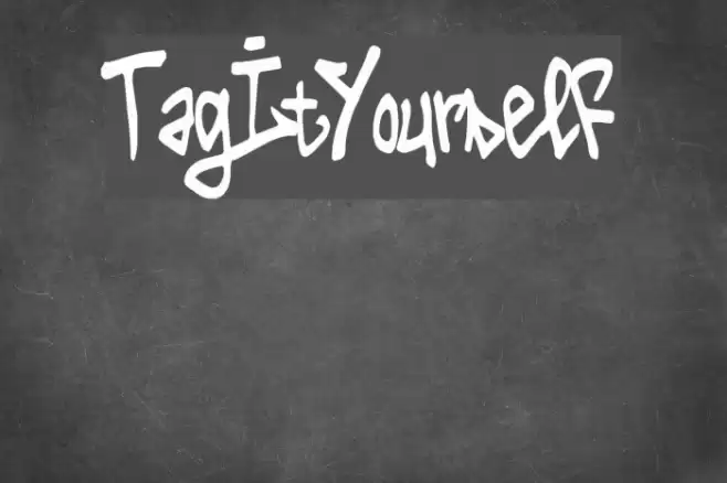 Tag It Yourself Font examples