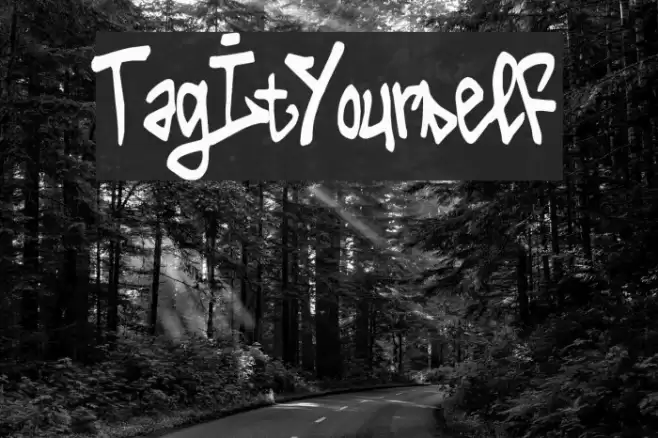 Tag It Yourself Font examples
