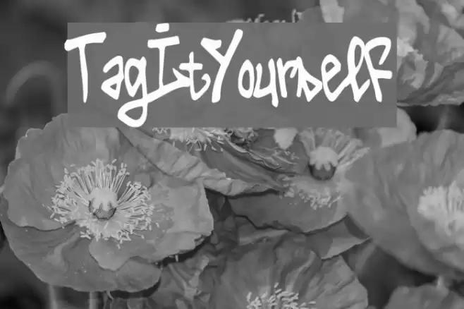 Tag It Yourself Font examples