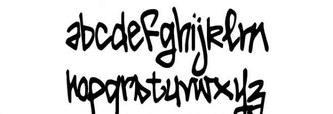 Tag It Yourself Schriftart Kleinbuchstaben