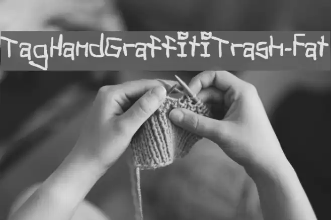 TagHandGraffitiTrash-Fat خط examples