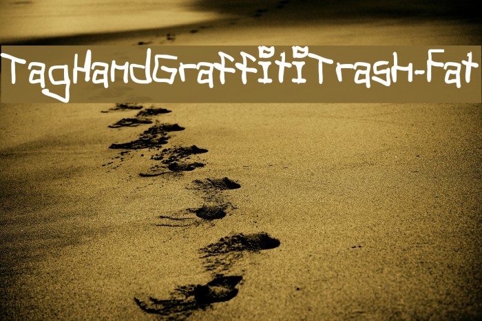 TagHandGraffitiTrash-Fat لخطوط تنزيل examples