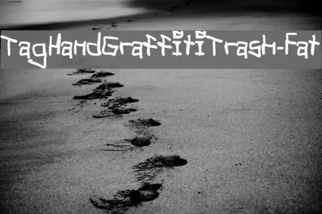 TagHandGraffitiTrash-Fat خط examples