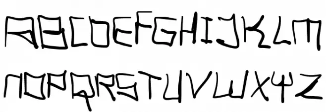 TagHandGraffitiTrash 字体 大写