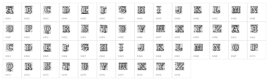 TagWood Character Map