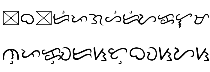 Tagalog Doctrina 1593 Font LOWERCASE