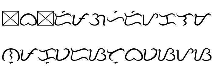 Tagalog Stylized Font LOWERCASE