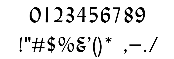 TagalogAlibata Font OTHER CHARS